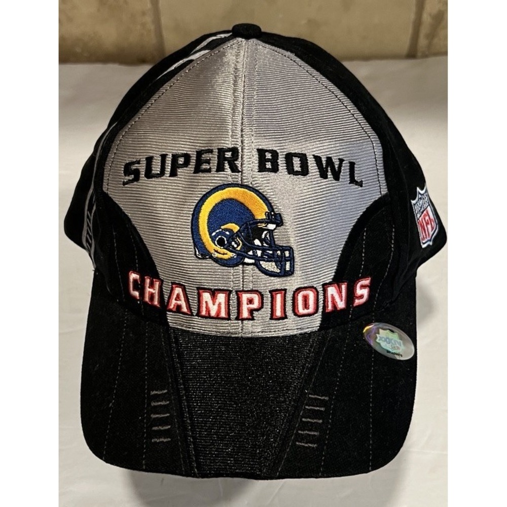Vtg St Louis Rams 2000 NFL Super Bowl XXXIV Champions‎ Puma Adjustable Cap Hat